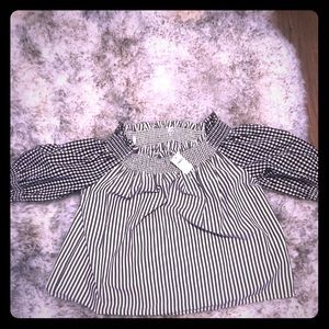 Fun and cute off shoulder gap shirt NWT